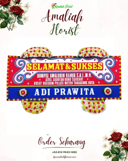 Papan Bunga Ucapan Selamat Waruwetan